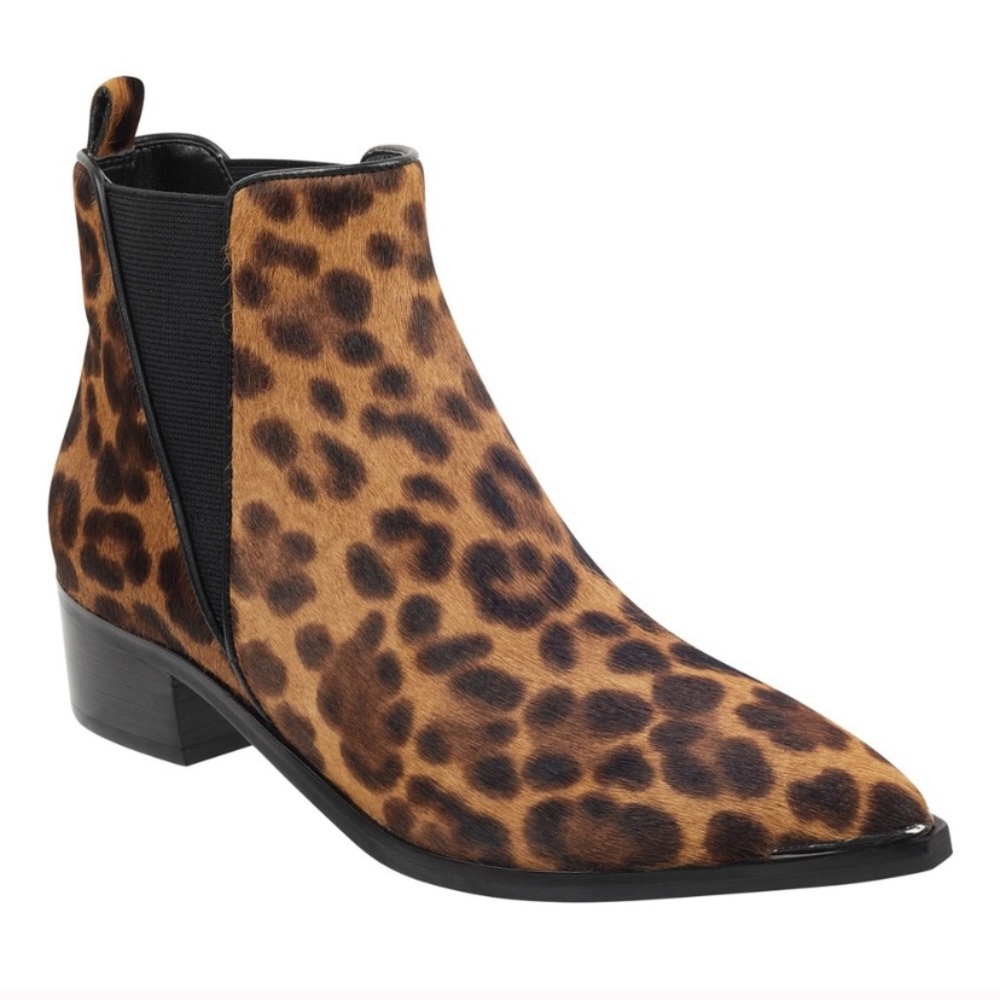 brand New. Marc Fisher Yale leopard bootie 6